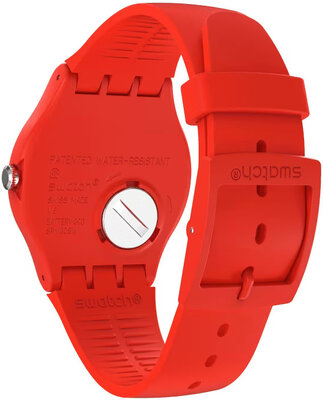 Swatch Blue Rings Red SO29R103