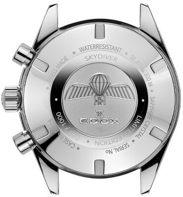 Edox SkyDiver Chronograph Quartz 10116-3-gridn Limited Edition 1000pcs ( + náhradní řemínek )