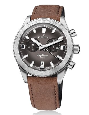 Edox SkyDiver Chronograph Quartz 10116-3-gridn Limited Edition 1000pcs ( + náhradní řemínek )