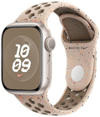 Silikonový řemínek Apple (pro Apple Watch 38/40/41mm), béžový, velikost M/L