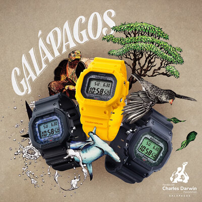 Casio G-Shock Original GW-B5600CD-1A3ER Charles Darwin Foundation Collaboration