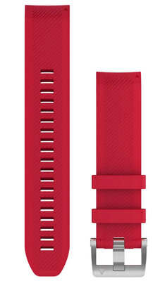 Silikonový řemínek Garmin 22mm (pro Garmin Fenix 8/7/6 (47mm), Epix 2 aj.), červený V4, QuickFit, 010-12738-17