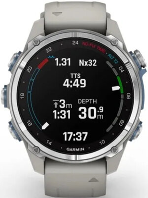 Garmin Descent Mk3 - 43mm, Silver/ Fog Grey