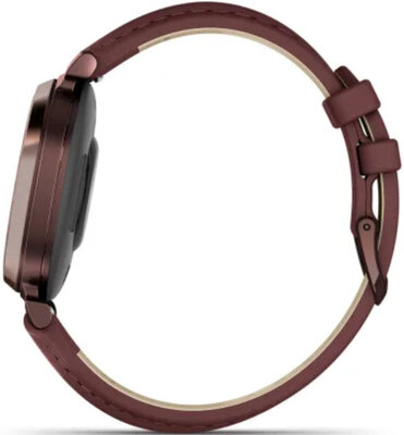 Garmin Lily 2 Classic Dark Bronze / Mulberry Leather Band
