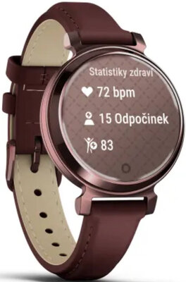 Garmin Lily 2 Classic Dark Bronze / Mulberry Leather Band