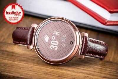 Garmin Lily 2 Classic Dark Bronze / Mulberry Leather Band