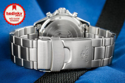 Ocelový náramek Orient UM025517J0 22mm (pro model RA-TX02), stříbrný
