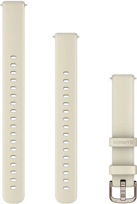 Silikonový řemínek Garmin 14mm (pro Lily 2), Coconut, Quick Release,+ prodloužená část, 010-13302-00
