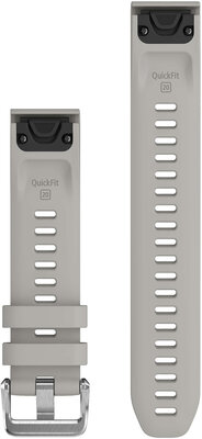 Silikonový řemínek Garmin 20mm, Fog Grey, Quickfit + prodloužená část, 010-13358-00