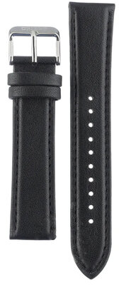 Černý kožený řemínek Orient UL037012J0, stříbrná přezka (pro model RA-KV03)
