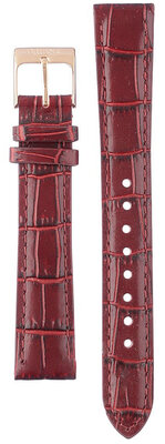Červený kožený řemínek Orient UL00H015P0, Rose gold přezka (pro model RA-NB01)