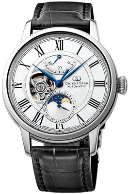 Kožený řemínek Orient Star UL001011J9 20mm (pro RE-AM00, RE-HH00), černý