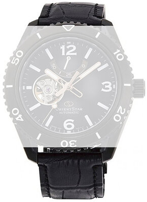 Kožený řemínek Orient Star UL00G012M0 22mm (pro RE-AT01), černý