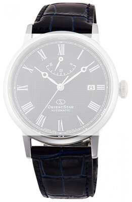 Kožený řemínek Orient Star UL022013J0 20mm (pro RE-AU00), modrý