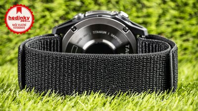 Nylonový řemínek Ricardo 26mm (pro Garmin Fenix 8/7X/6X (51mm), Tactix aj.), černý, provlékací