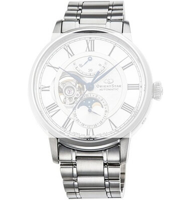 Ocelový náramek Orient Star UM004111J0 20mm (pro RE-AY01, RE-AM00), stříbrný