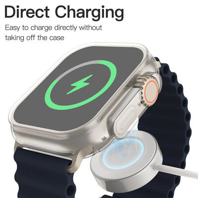 Ochranný kryt (pro Apple Watch Ultra 49mm), silikonový, průhledný