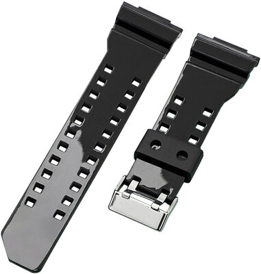 Plastový řemínek Ricardo Cassola 16mm (pro Casio G-Shock GA-100, GA-110, GD-120, GLS-100), černý V8