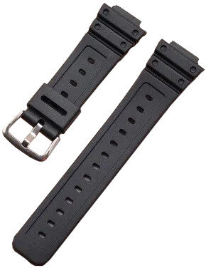 Plastový řemínek Ricardo Ribolla 16mm (pro Casio G-Shock GA-2100/GA-2110, DW-5600, GW-6900), černý V2