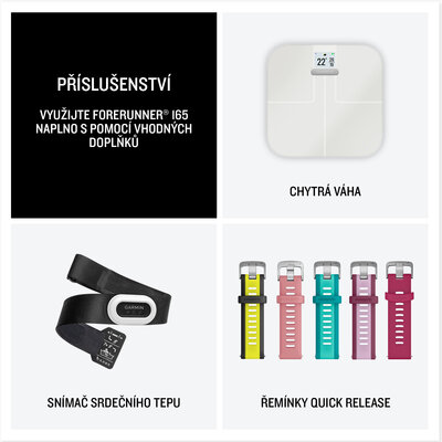 Garmin Forerunner 165 Music, Mist Gray/Whitestone