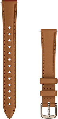 Kožený řemínek Garmin 14mm (pro Lily 2), Tan, Quick Release, 010-13302-20