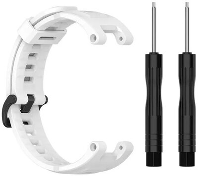 Silikonový řemínek Ricardo Paganella (pro Amazfit T-Rex Pro), White + příslušenství na výměnu