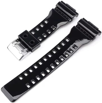 Plastový řemínek Ricardo Cassola 16mm (pro Casio G-Shock GA-100, GA-110, GD-120, GLS-100), černý V2