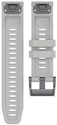 Silikonový řemínek Ricardo 22mm (pro Garmin Fenix 8/7/6 (47mm), Epix 2 aj.), šedý V1, QuickFit