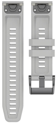 Silikonový řemínek Ricardo 26mm (pro Garmin Fenix 8/7X/6X (51mm), Tactix aj.), šedý, QuickFit