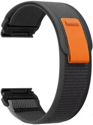 Nylonový řemínek Ricardo 26mm (pro Garmin Fenix 8/7X/6X (51mm), Tactix aj.), šedý V3, QuickFit