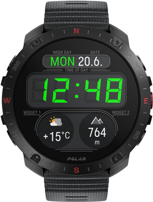 Polar Grit X2 Pro Night Black V1, velikost S-L