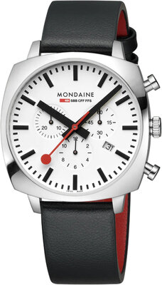 Mondaine Grand Cushion Quartz MSL.41410.LBV.SET (+ náhradní řemínek)