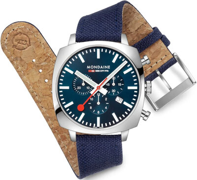 Mondaine Grand Cushion Quartz MSL.41440.LD.SET (+ náhradní řemínek)