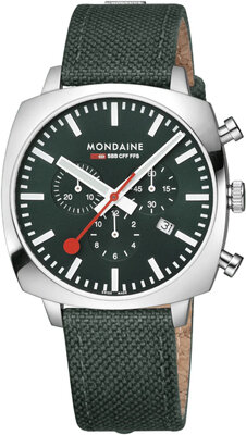 Mondaine Grand Cushion Quartz MSL.41460.LF.SET (+ náhradní řemínek)
