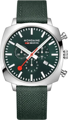 Mondaine Grand Cushion Quartz MSL.41460.LF.SET (+ náhradní řemínek)