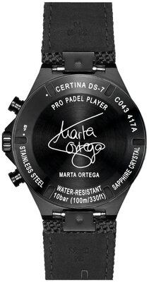 Certina DS-7 Quartz Precidrive Chronograph C043.417.38.201.10 Padel Edition by Marta Ortega