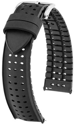 Kaučukový řemínek Hirsch NYAD L 0925099050-2, černý, přírodní kaučuk, délka L, Quick Release