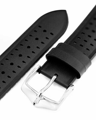 Kaučukový řemínek Hirsch NYAD L 0925099050-2, černý, přírodní kaučuk, délka L, Quick Release