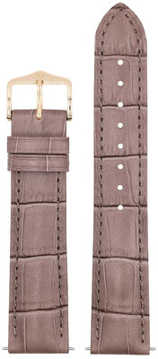 Kožený řemínek Hirsch Duke M 01028137-1, hnědý, teletina, délka M, Quick Release