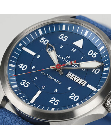 Hamilton Khaki Aviation Pilot Day Date Automatic H64655941 Air-Glaciers Special Edition (+ náhradní řemínek)