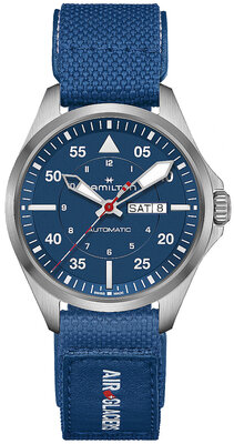 Hamilton Khaki Aviation Pilot Day Date Automatic H64655941 Air-Glaciers Special Edition (+ náhradní řemínek)