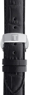 Kožený řemínek Tissot T852.013.405 19mm, černý, Quick Release