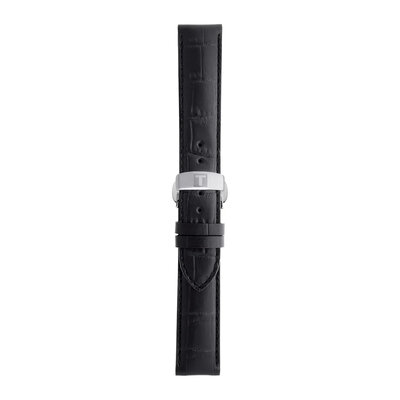 Kožený řemínek Tissot T852.013.405 19mm, černý, Quick Release