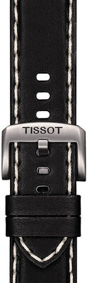 Kožený řemínek Tissot T852.044.982 22mm, černý, Quick Release