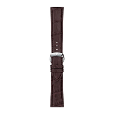 Kožený řemínek Tissot T852.045.399 21mm, hnědý, Quick Release