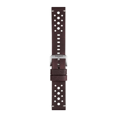 Kožený řemínek Tissot T852.046.777 22mm, hnědý, Quick Release