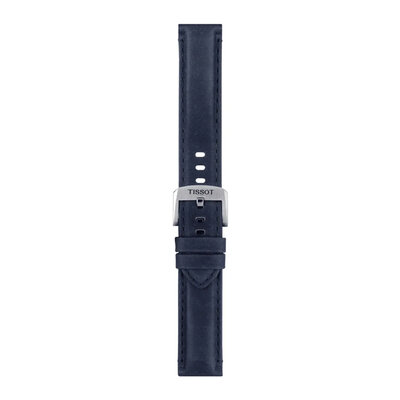 Kožený řemínek Tissot T852.046.831 20mm, modrý, Quick Release