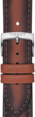 Kožený řemínek Tissot T852.046.842 20mm, hnědý, Quick Release