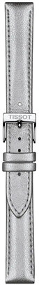 Kožený řemínek Tissot T852.047.129 16mm, stříbrný, Quick Release