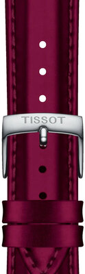Kožený řemínek Tissot T852.048.152 18mm, červený, Quick Release